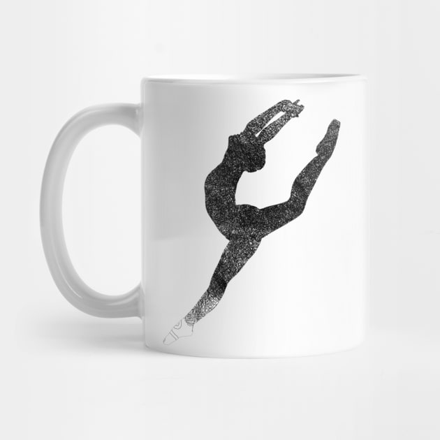 Black Ballerina SilhouetteTap Dancer Pose by joyjeff